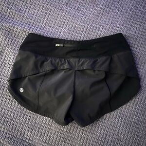 Lululemon Athletica Black Athletic Shorts with Elastic Waistband